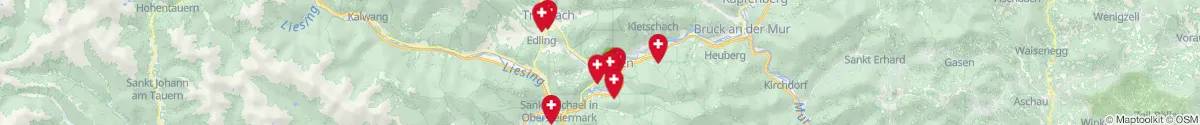 Map view for Pharmacies emergency services nearby Leoben (Leoben, Steiermark)